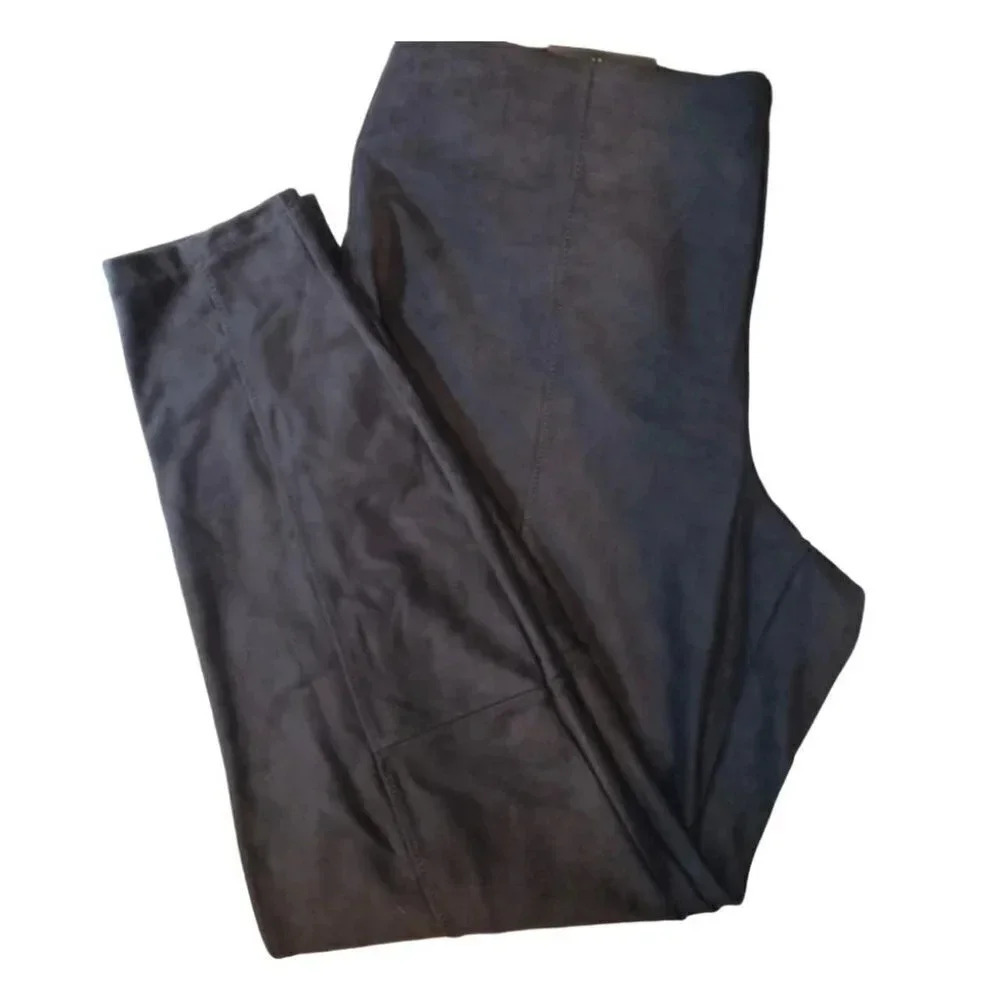 Worthington NWT 1X black faux suede dress leggings